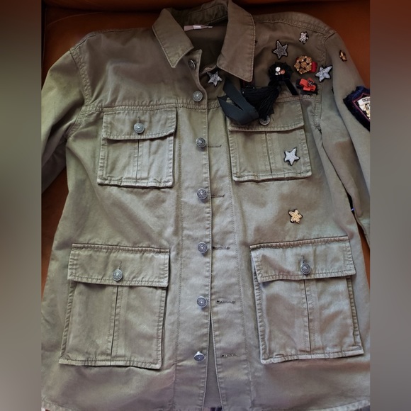 Pre owned Cinq a sept  sacred heart military utility jacket in xlnt condition - Picture 7 of 14